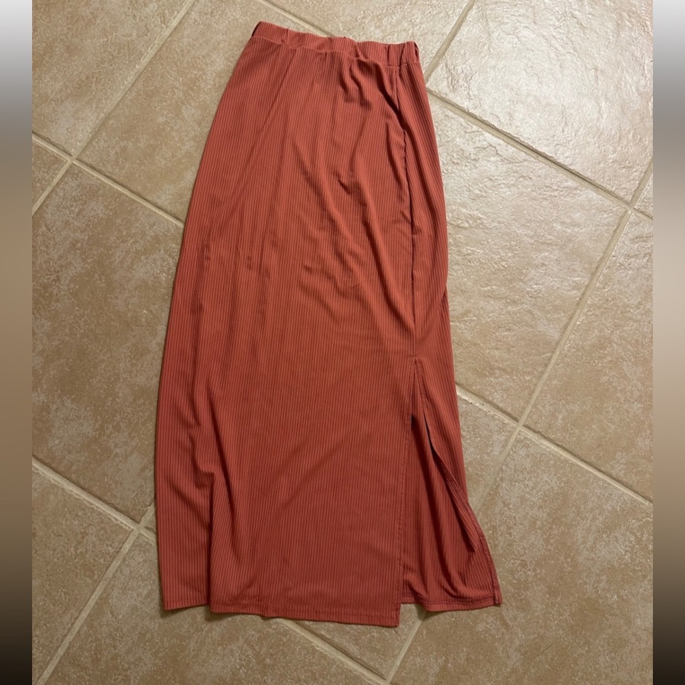 SHEIN Terracotta Maxi Skirt